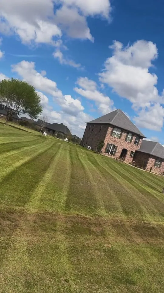 Completed lawn project serving DeQuincy, Louisiana