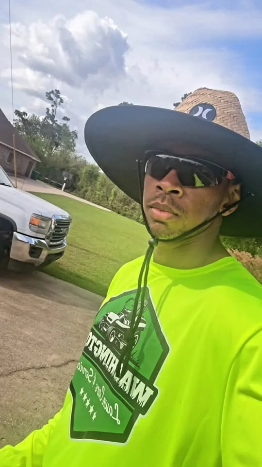 Tyler Washington, owner of Washington Lawn Care and Service